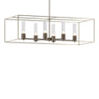 Hubbardton Forge 2018 Bronze Soft Gold Seeded Clear Glass (II) Multi Portico Pendant