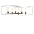 Hubbardton Forge 2018 Bronze Sterling Opal Glass (GG) Multi Portico Pendant