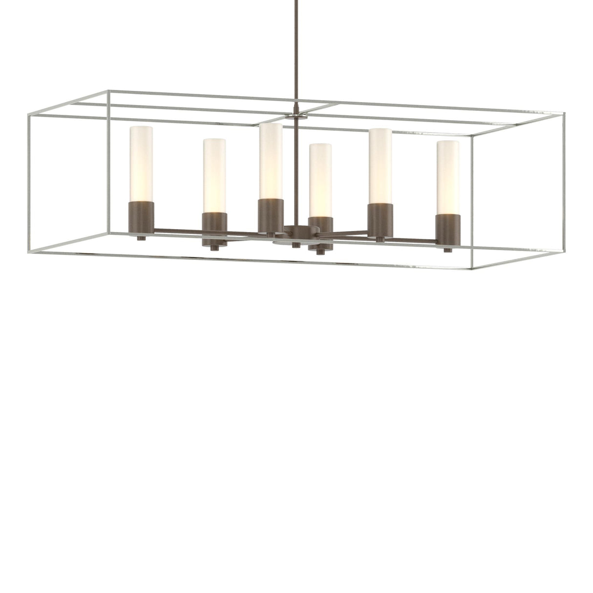 Hubbardton Forge 2018 Bronze Sterling Opal Glass (GG) Multi Portico Pendant