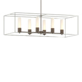 Hubbardton Forge 2018 Bronze Sterling Opal Glass (GG) Multi Portico Pendant