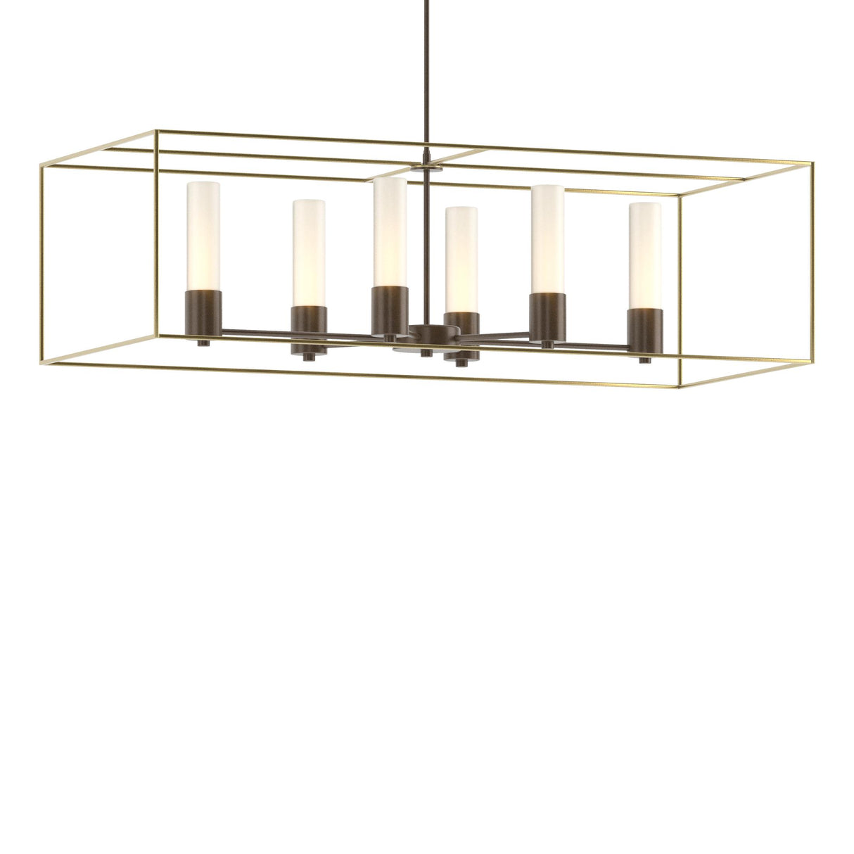 Hubbardton Forge 2018 Bronze Modern Brass Opal Glass (GG) Multi Portico Pendant