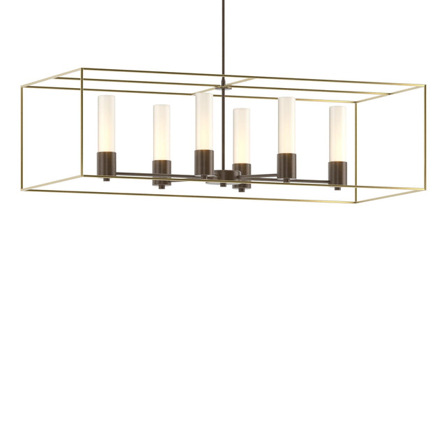 Hubbardton Forge 2018 Bronze Modern Brass Opal Glass (GG) Multi Portico Pendant