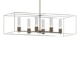Hubbardton Forge 2018 Bronze Sterling Seeded Clear Glass (II) Multi Portico Pendant