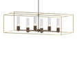 Hubbardton Forge 2018 Bronze Modern Brass Seeded Clear Glass (II) Multi Portico Pendant