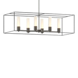 Hubbardton Forge 2018 Dark Smoke Black Opal Glass (GG) Multi Portico Pendant