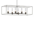Hubbardton Forge 2018 Dark Smoke Dark Smoke Seeded Clear Glass (II) Multi Portico Pendant