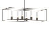 Hubbardton Forge 2018 Dark Smoke Dark Smoke Seeded Clear Glass (II) Multi Portico Pendant