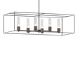 Hubbardton Forge 2018 Dark Smoke Black Seeded Clear Glass (II) Multi Portico Pendant
