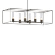 Hubbardton Forge 2018 Dark Smoke Oil Rubbed Bronze Seeded Clear Glass (II) Multi Portico Pendant