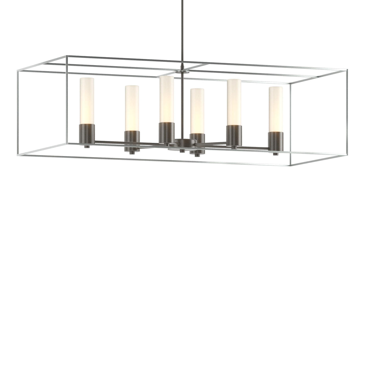 Hubbardton Forge 2018 Dark Smoke Vintage Platinum Opal Glass (GG) Multi Portico Pendant