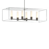 Hubbardton Forge 2018 Dark Smoke Vintage Platinum Opal Glass (GG) Multi Portico Pendant