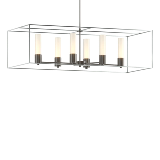Hubbardton Forge 2018 Dark Smoke Vintage Platinum Opal Glass (GG) Multi Portico Pendant