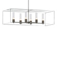 Hubbardton Forge 2018 Dark Smoke Vintage Platinum Seeded Clear Glass (II) Multi Portico Pendant