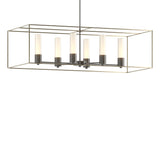 Hubbardton Forge 2018 Dark Smoke Soft Gold Opal Glass (GG) Multi Portico Pendant