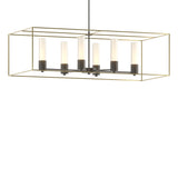 Hubbardton Forge 2018 Dark Smoke Modern Brass Opal Glass (GG) Multi Portico Pendant