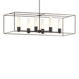 Hubbardton Forge 2018 Black Bronze Opal Glass (GG) Multi Portico Pendant