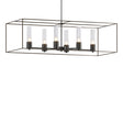Hubbardton Forge 2018 Black Bronze Seeded Clear Glass (II) Multi Portico Pendant