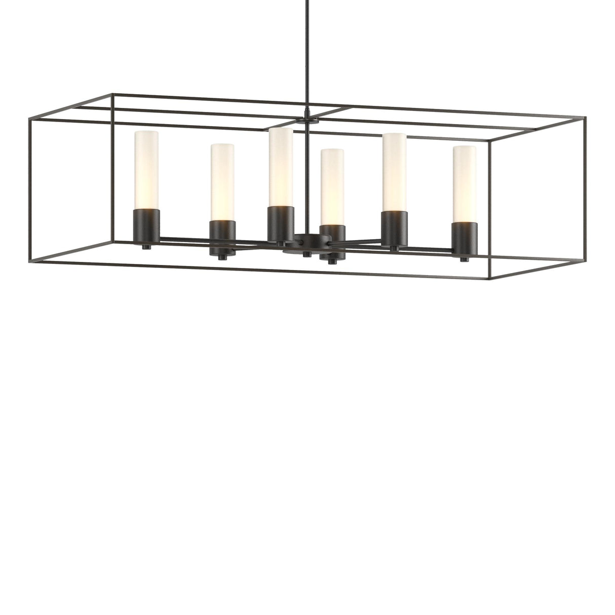 Hubbardton Forge 2018 Black Dark Smoke Opal Glass (GG) Multi Portico Pendant