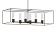 Hubbardton Forge 2018 Black Oil Rubbed Bronze Seeded Clear Glass (II) Multi Portico Pendant