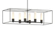 Hubbardton Forge 2018 Black Natural Iron Opal Glass (GG) Multi Portico Pendant