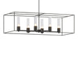 Hubbardton Forge 2018 Black Natural Iron Seeded Clear Glass (II) Multi Portico Pendant