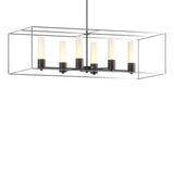 Hubbardton Forge 2018 Black Vintage Platinum Opal Glass (GG) Multi Portico Pendant
