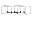 Hubbardton Forge 2018 Black Vintage Platinum Seeded Clear Glass (II) Multi Portico Pendant