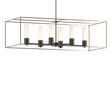 Hubbardton Forge 2018 Black Soft Gold Opal Glass (GG) Multi Portico Pendant