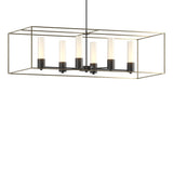 Hubbardton Forge 2018 Black Soft Gold Opal Glass (GG) Multi Portico Pendant