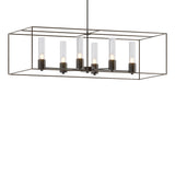 Hubbardton Forge 2018 Oil Rubbed Bronze Bronze Seeded Clear Glass (II) Multi Portico Pendant