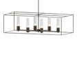 Hubbardton Forge 2018 Oil Rubbed Bronze Dark Smoke Seeded Clear Glass (II) Multi Portico Pendant