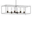 Hubbardton Forge 2018 Oil Rubbed Bronze Black Seeded Clear Glass (II) Multi Portico Pendant