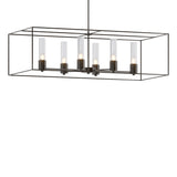 Hubbardton Forge 2018 Oil Rubbed Bronze Oil Rubbed Bronze Seeded Clear Glass (II) Multi Portico Pendant