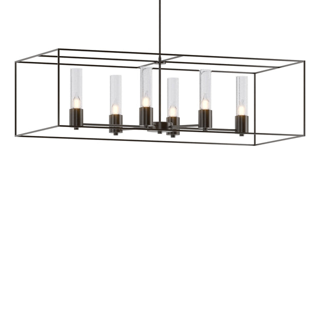 Hubbardton Forge 2018 Oil Rubbed Bronze Oil Rubbed Bronze Seeded Clear Glass (II) Multi Portico Pendant