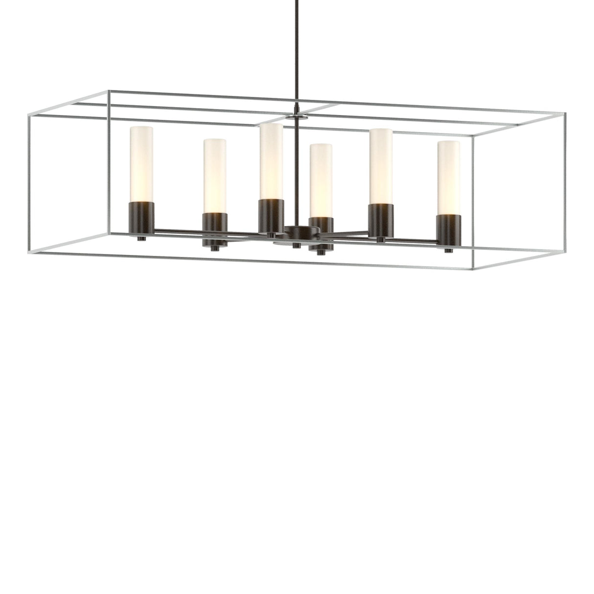 Hubbardton Forge 2018 Oil Rubbed Bronze Vintage Platinum Opal Glass (GG) Multi Portico Pendant
