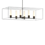 Hubbardton Forge 2018 Oil Rubbed Bronze Vintage Platinum Opal Glass (GG) Multi Portico Pendant