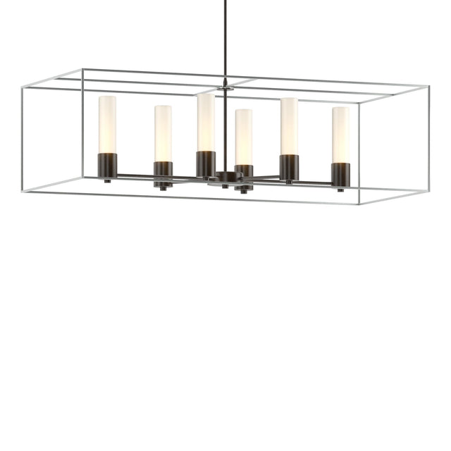 Hubbardton Forge 2018 Oil Rubbed Bronze Vintage Platinum Opal Glass (GG) Multi Portico Pendant