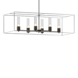Hubbardton Forge 2018 Oil Rubbed Bronze Vintage Platinum Seeded Clear Glass (II) Multi Portico Pendant