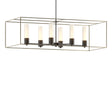 Hubbardton Forge 2018 Oil Rubbed Bronze Soft Gold Opal Glass (GG) Multi Portico Pendant