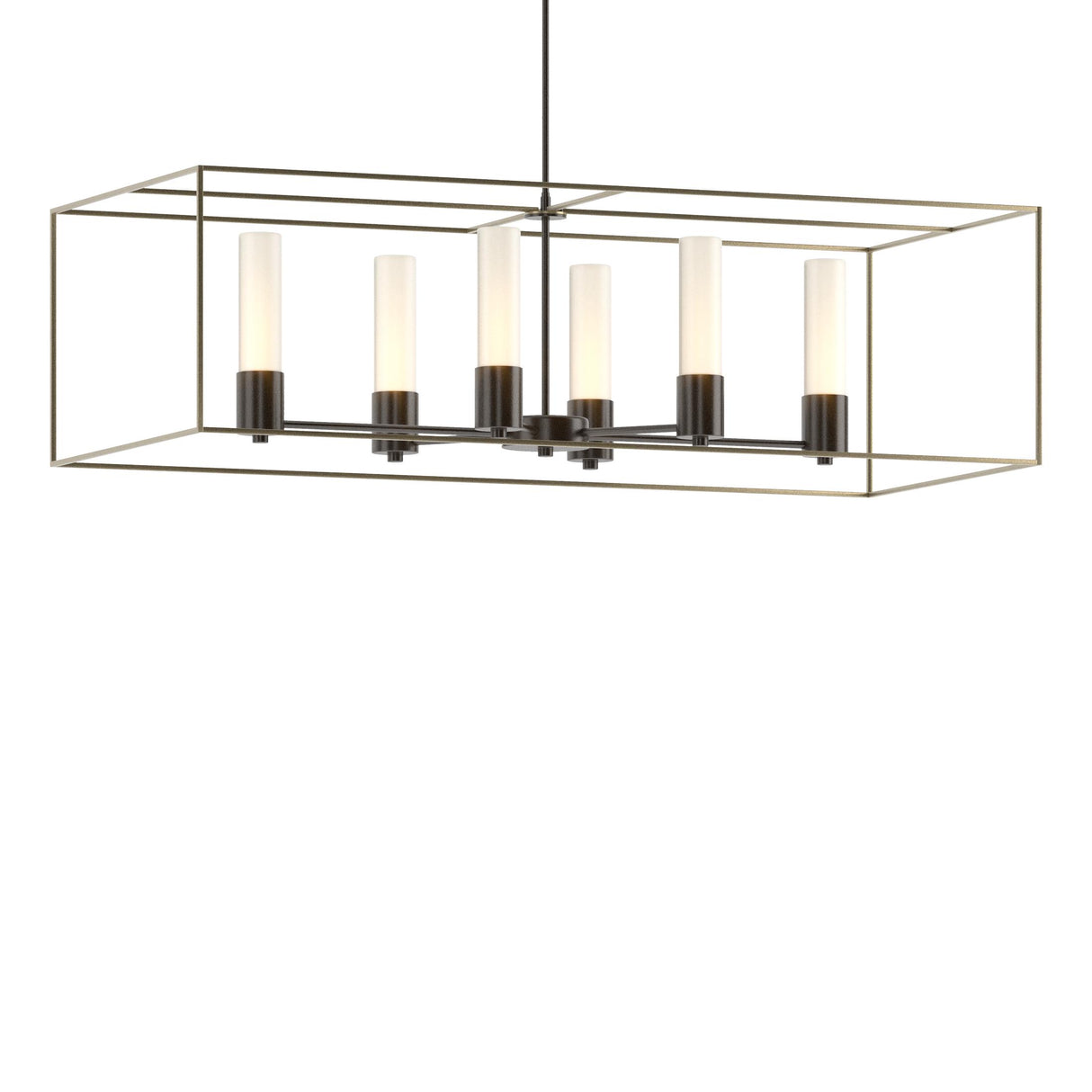 Hubbardton Forge 2018 Oil Rubbed Bronze Soft Gold Opal Glass (GG) Multi Portico Pendant