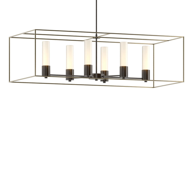 Hubbardton Forge 2018 Oil Rubbed Bronze Soft Gold Opal Glass (GG) Multi Portico Pendant