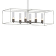 Hubbardton Forge 2018 Oil Rubbed Bronze Sterling Seeded Clear Glass (II) Multi Portico Pendant