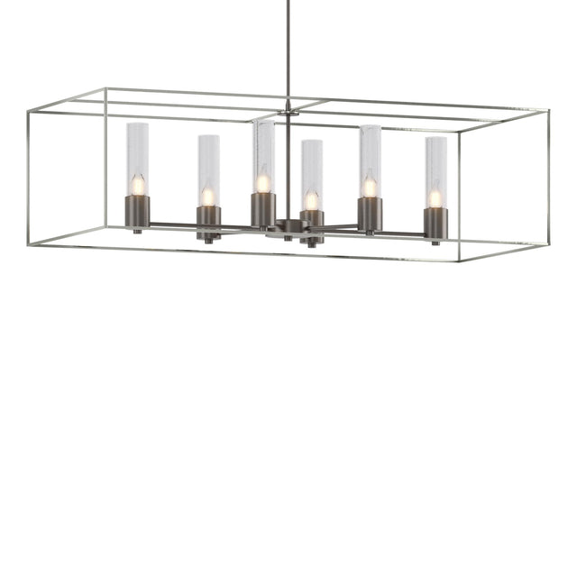 Hubbardton Forge 2018 Oil Rubbed Bronze Sterling Seeded Clear Glass (II) Multi Portico Pendant