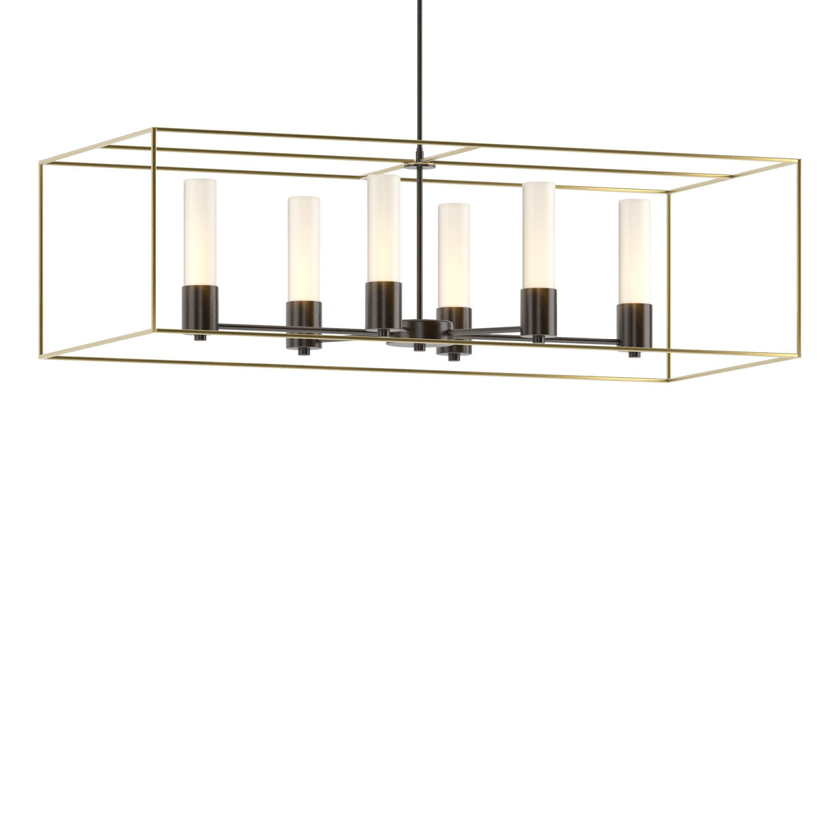 Hubbardton Forge 2018 Oil Rubbed Bronze Modern Brass Opal Glass (GG) Multi Portico Pendant