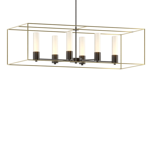 Hubbardton Forge 2018 Oil Rubbed Bronze Modern Brass Opal Glass (GG) Multi Portico Pendant