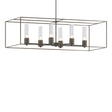 Hubbardton Forge 2018 Natural Iron Bronze Seeded Clear Glass (II) Multi Portico Pendant