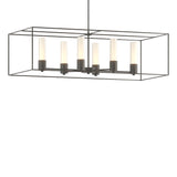 Hubbardton Forge 2018 Natural Iron Dark Smoke Opal Glass (GG) Multi Portico Pendant