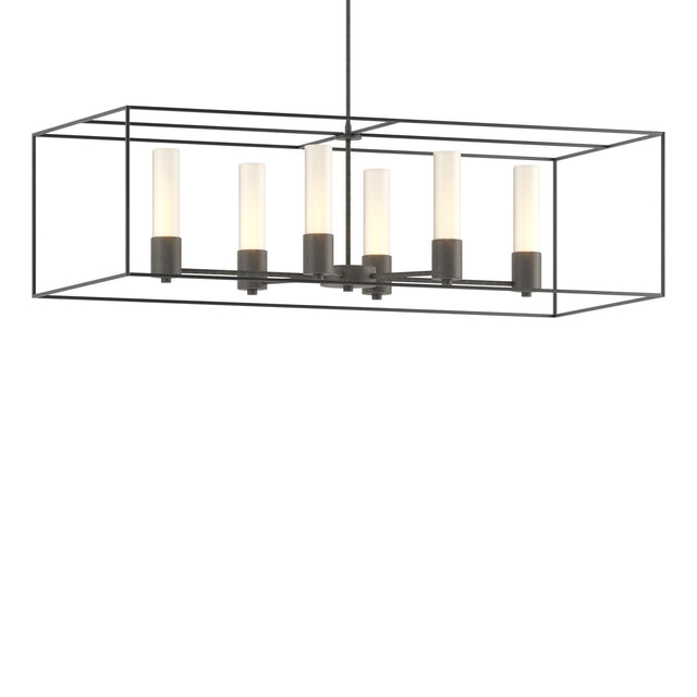 Hubbardton Forge 2018 Natural Iron Black Opal Glass (GG) Multi Portico Pendant