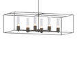 Hubbardton Forge 2018 Natural Iron Black Seeded Clear Glass (II) Multi Portico Pendant