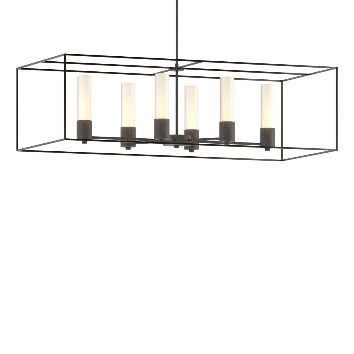Hubbardton Forge 2018 Natural Iron Oil Rubbed Bronze Opal Glass (GG) Multi Portico Pendant